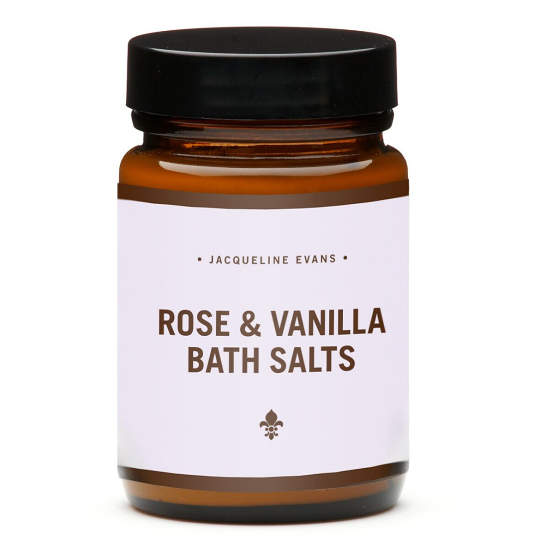 rose vanilla bath salts jacqueline evans