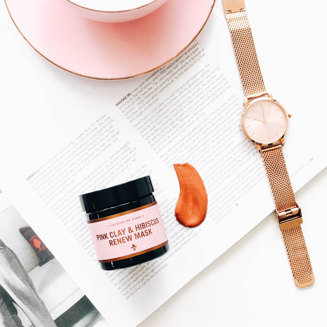 Pink Clay &amp; Hibiscus Renew Mask